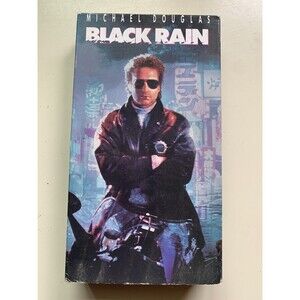 Black Rain (VHS 1989) Ridley Scott Michael Douglas Japan Yakuza Action CULT HTF